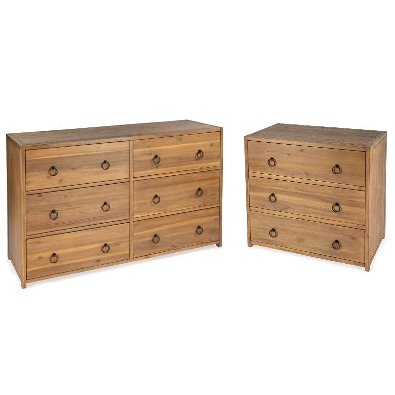 3 Drawer Chest and 6 Drawer Dresser B14595