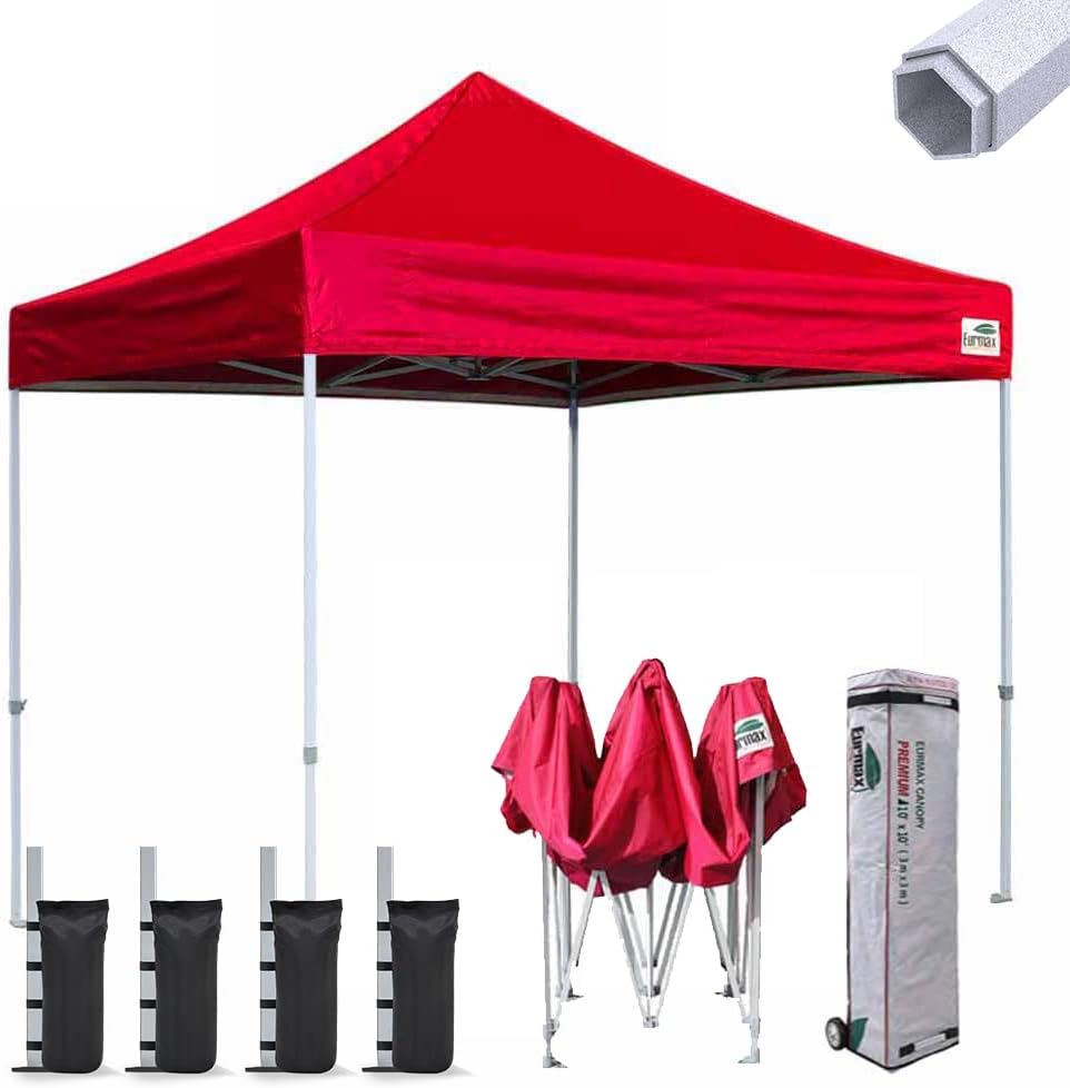 10'x10' Pop-up Canopy Tent with Heavy Duty Wheeled Carry Bag L884
