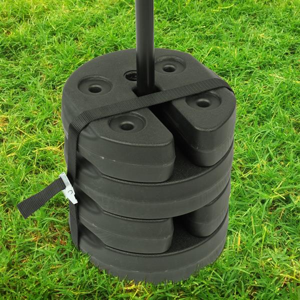 Black Water Fillable Weight Plates for Tent Canopy B8492