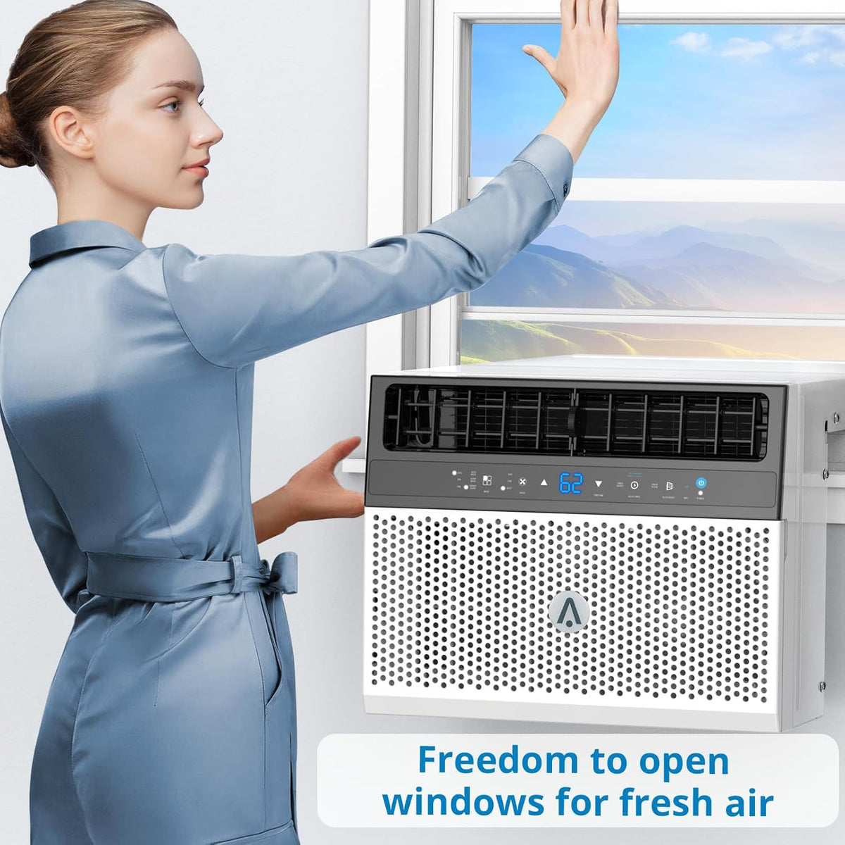 U-Shaped Window Air Conditioner, 6000BTU F8138