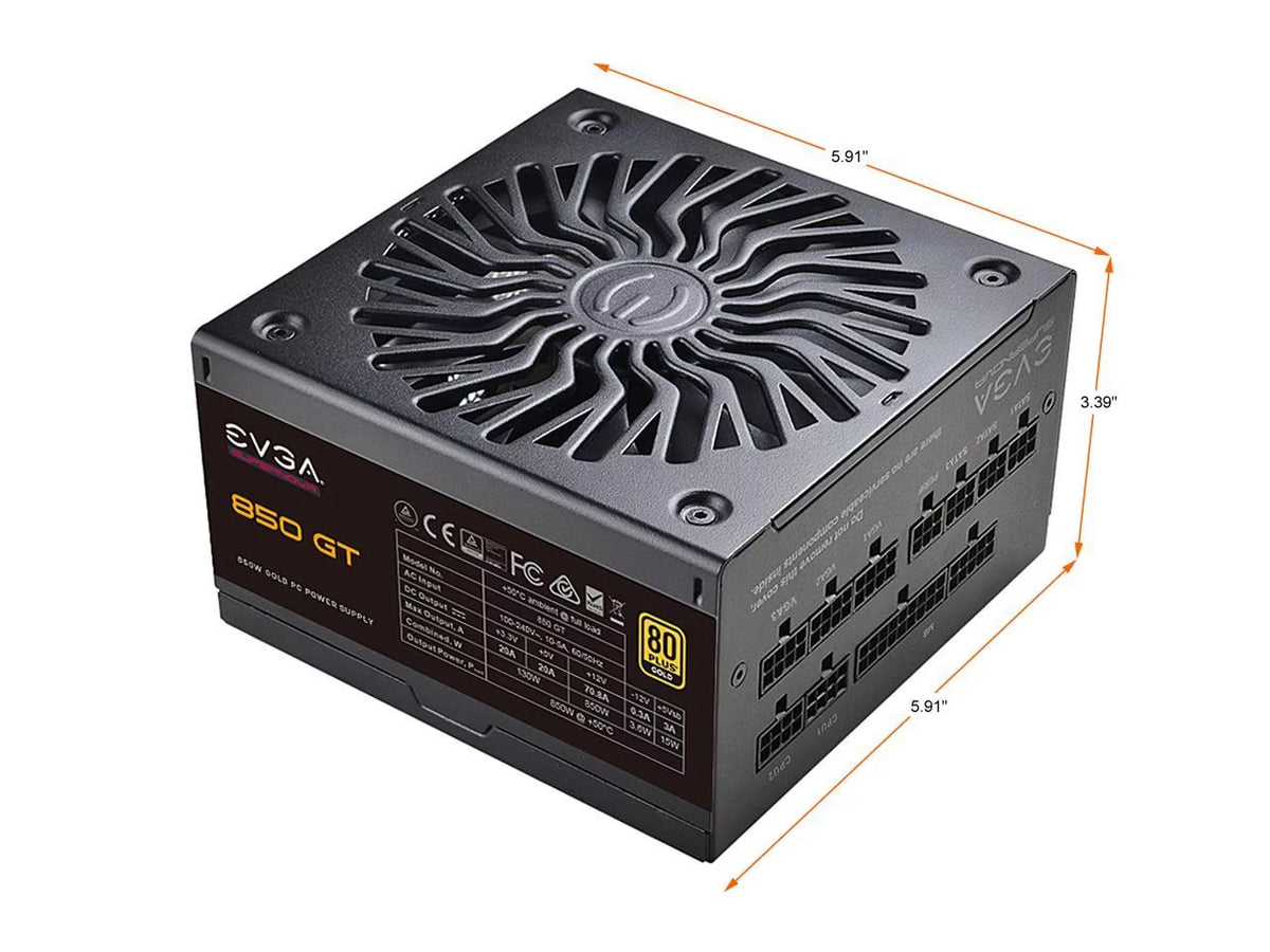 850W 80 Plus Gold Fully Modular Power Supply Q610096