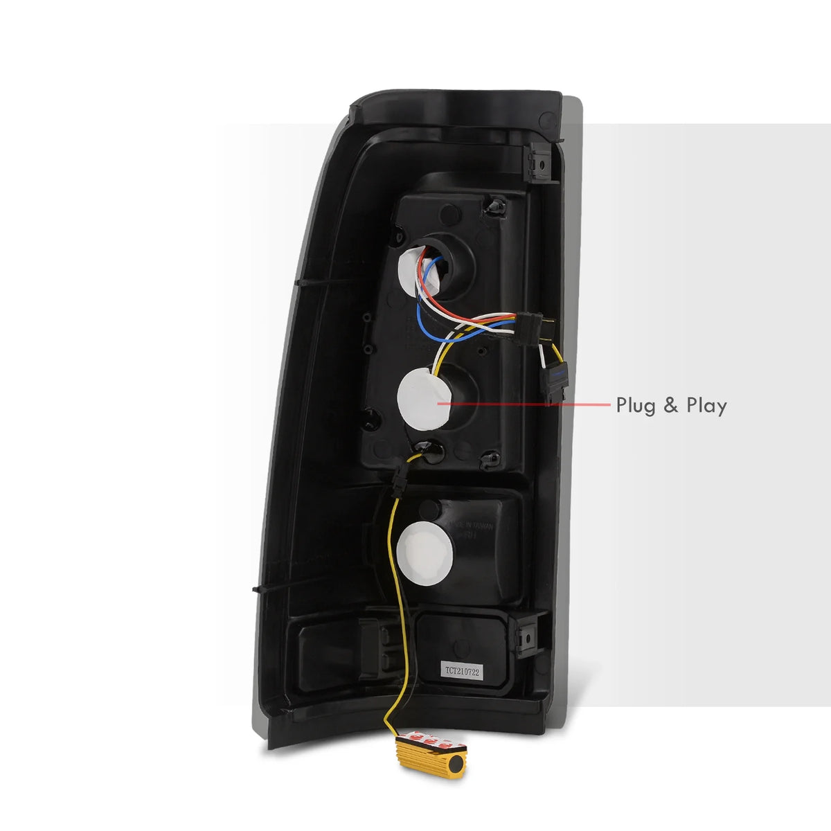 Smoked Lens Black Housing LED Tail Lights Pair B217
