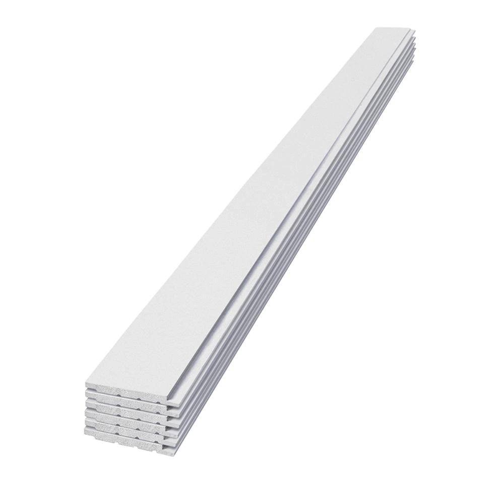 1 in. x 6 in. x 6 ft. White Smooth Shiplap Pine (6-Pack) N898800
