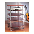 5 Shelf Audio Rack with Casters M40598