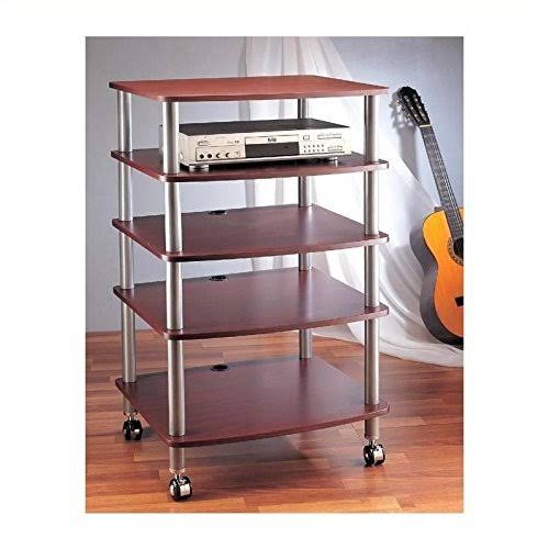 5 Shelf Audio Rack with Casters M40598