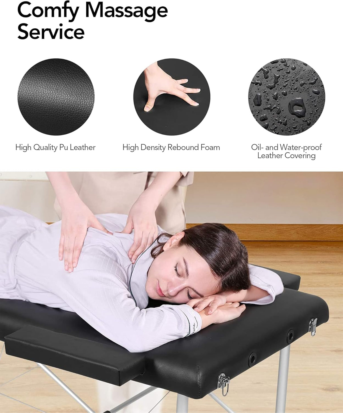 Portable Height Adjustable 2 Section Massage Table L625