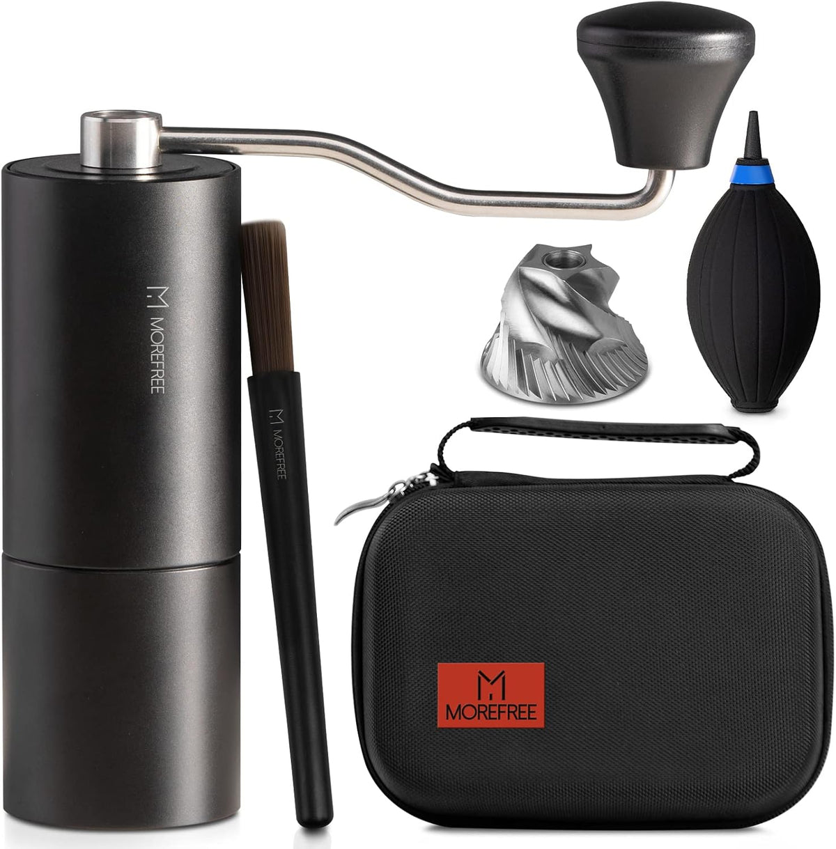 Manual Coffee Grinder with Adjustable Coarseness Settings, Black V626025