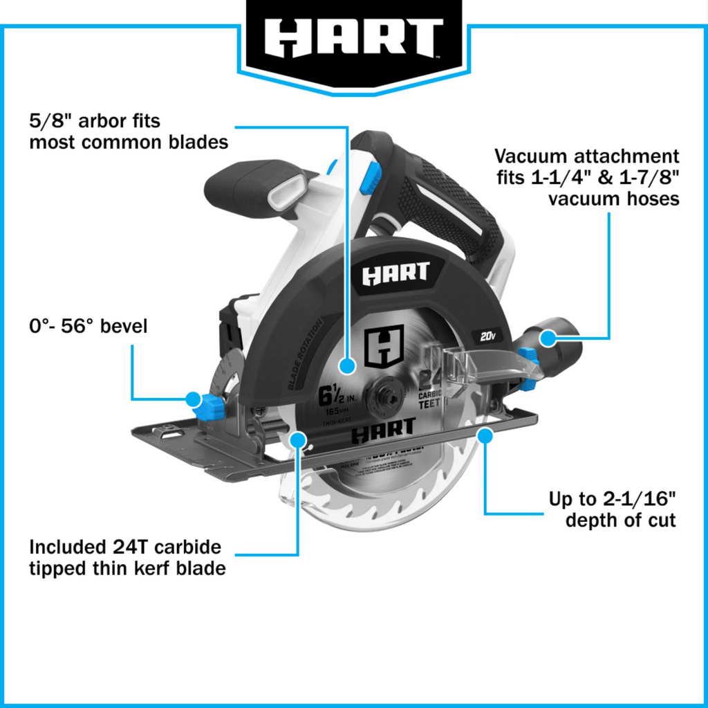 6-1/2-inch Battery-Powered Circular Saw Y712928