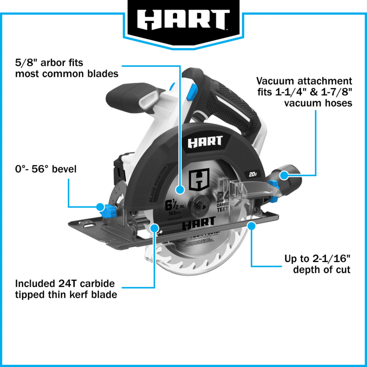 6-1/2-inch Battery-Powered Circular Saw Y712928