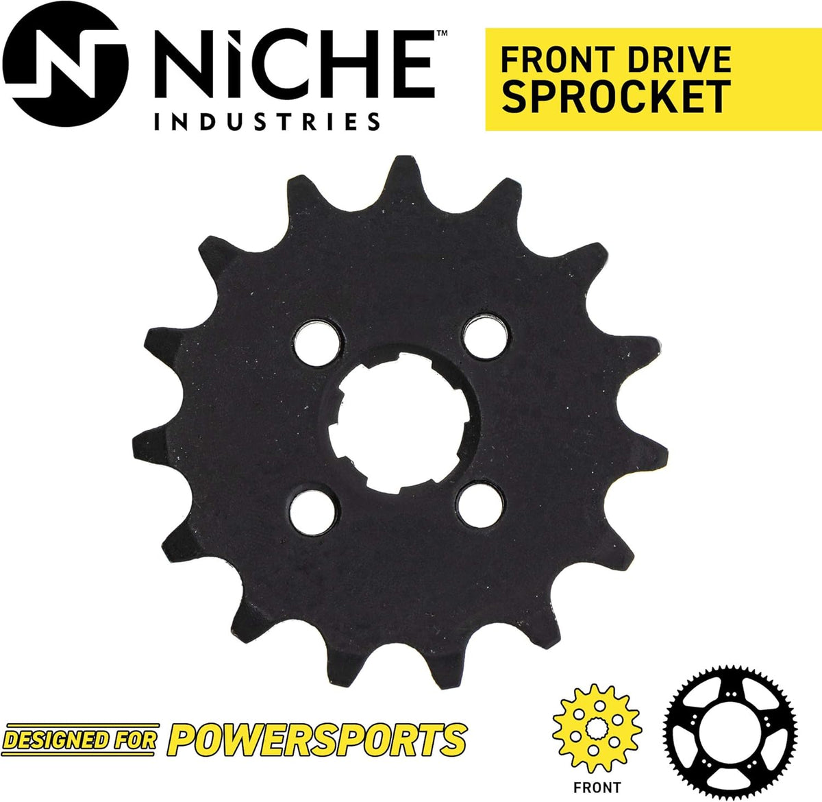 Drive Sprocket Chain Combo Front 15 Rear 36 Tooth 420HZ Standard 86 Links Pack of 2 J4286