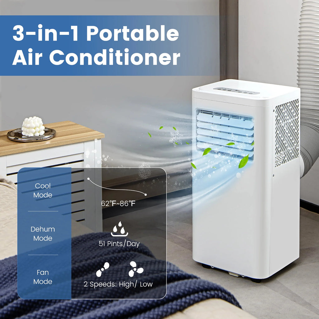 5000 BTU Portable Air Conditioner 3-in-1 T8943