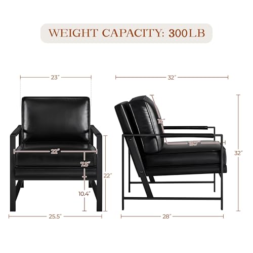 Light Brown PU Leather Armchair Set of 2 T431