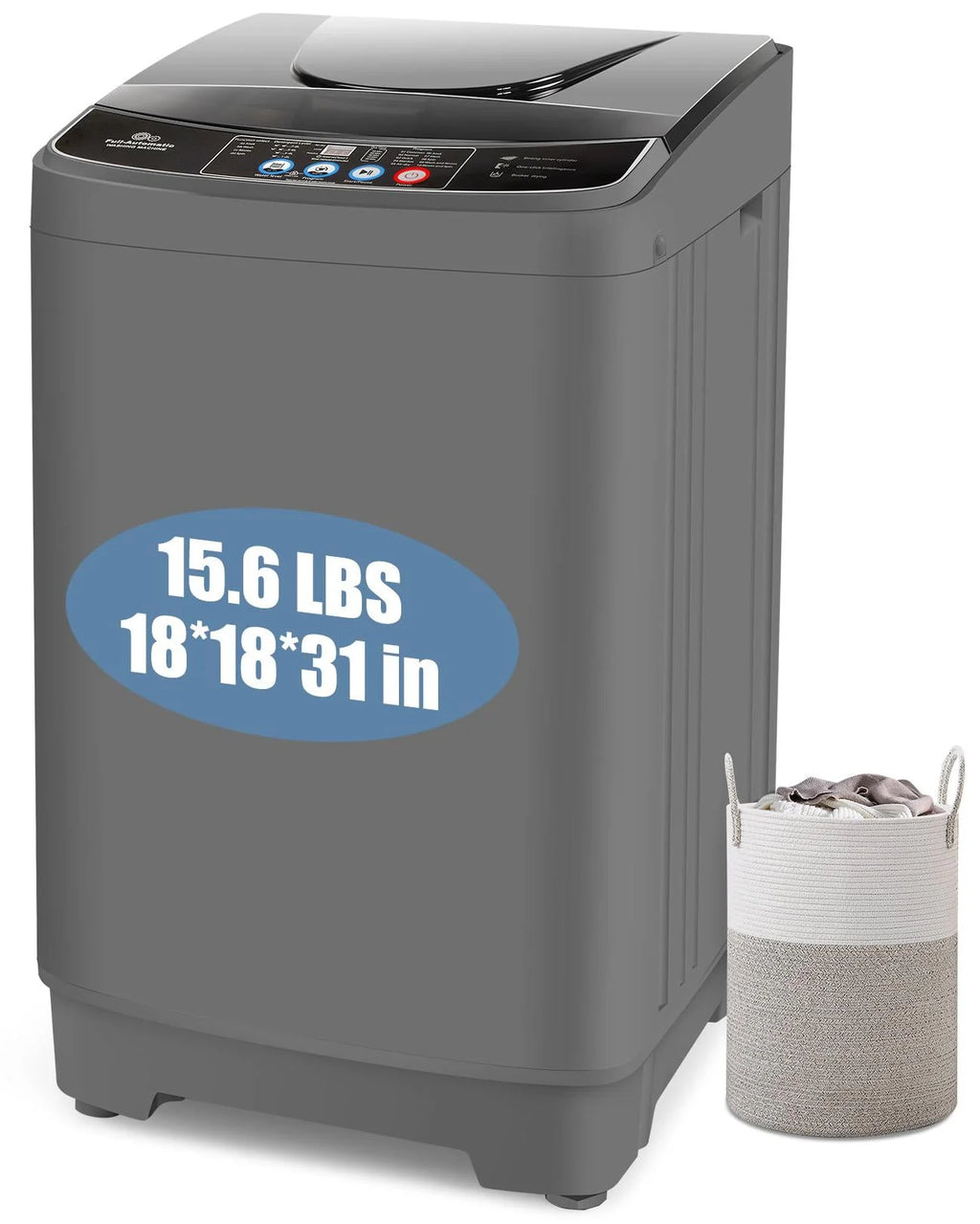 15.6lbs Fully Automatic Portable Washing Machine Z689