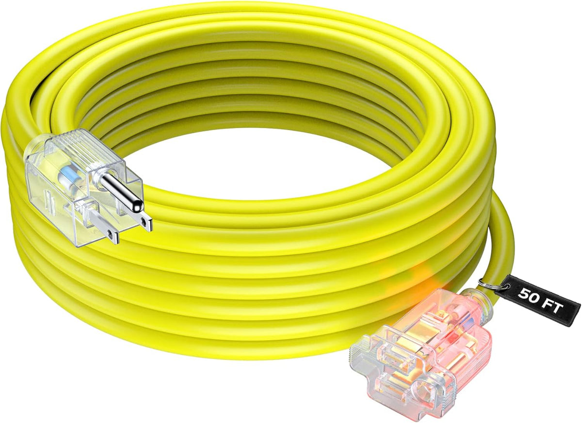 Orange 100 Feet 14 Gauge Heavy Duty Outdoor Extension Cord T4111