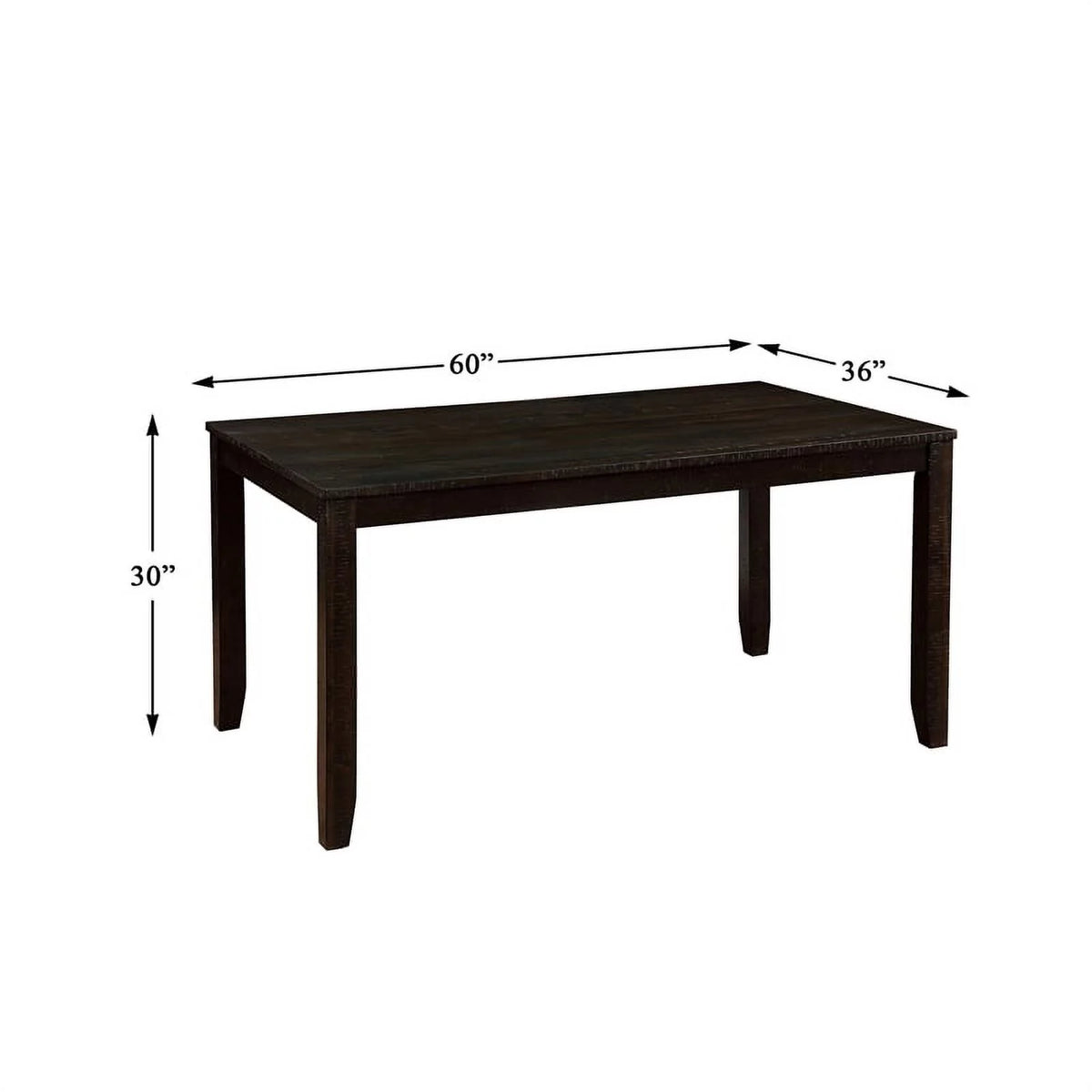 Brown 7 Piece Wood Dining Set P6342