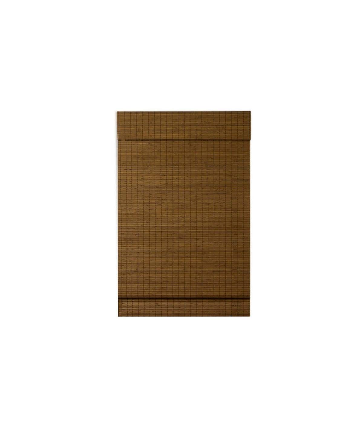 Cordless Maple Bamboo Roman Shade with Valance 35 in. W x 64 in. L M473732