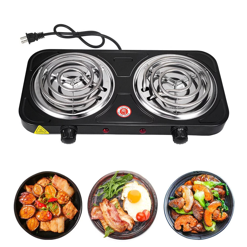 Double-burner Electric Hot Plate 220v 2000W J806