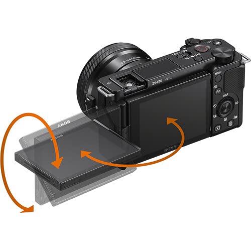 Black Mirrorless Camera with 64GB Memory Card V351
