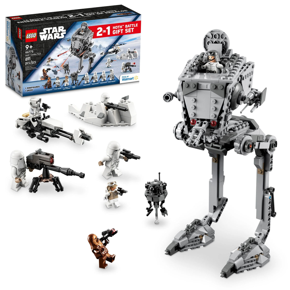 Star Wars Toy Value Pack, 2 in 1 with Snowtrooper Battle Pack and AT-ST F905488