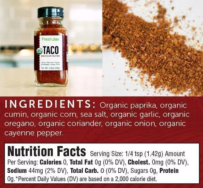 Organic Gourmet Spice Gift Set, 10 Spice L988