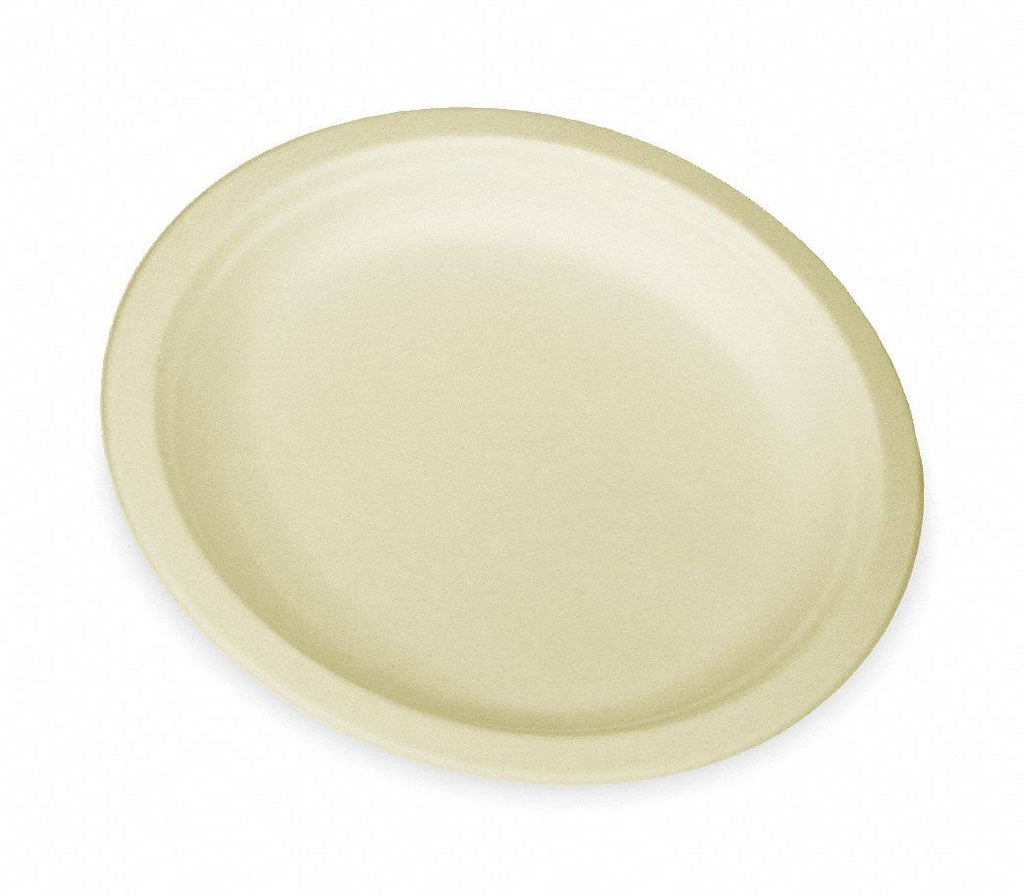 500-Count 9-Inch Compostable Sugar Cane Fiber Plate T4936