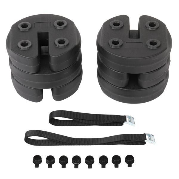 Black Water Fillable Weight Plates for Tent Canopy B8492