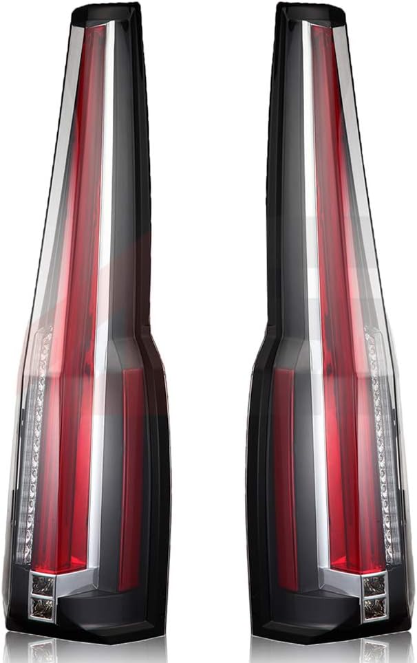 Tail Light Assembly Black Housing Red/Clear Lens V176