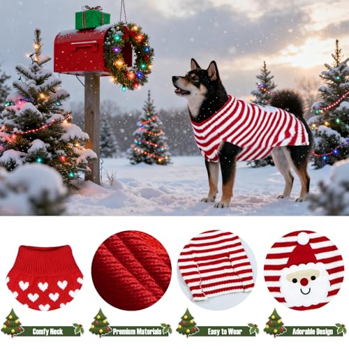 3 Pack Dog Christmas Sweater W2967