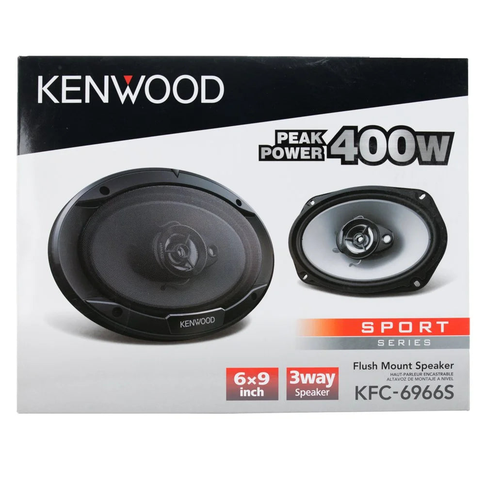6" x 9" 400W 3-Way Coaxial Car Speakers, Pair V918