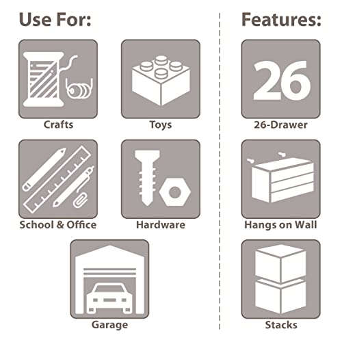 64 Drawer Plastic Storage Cabinet H702