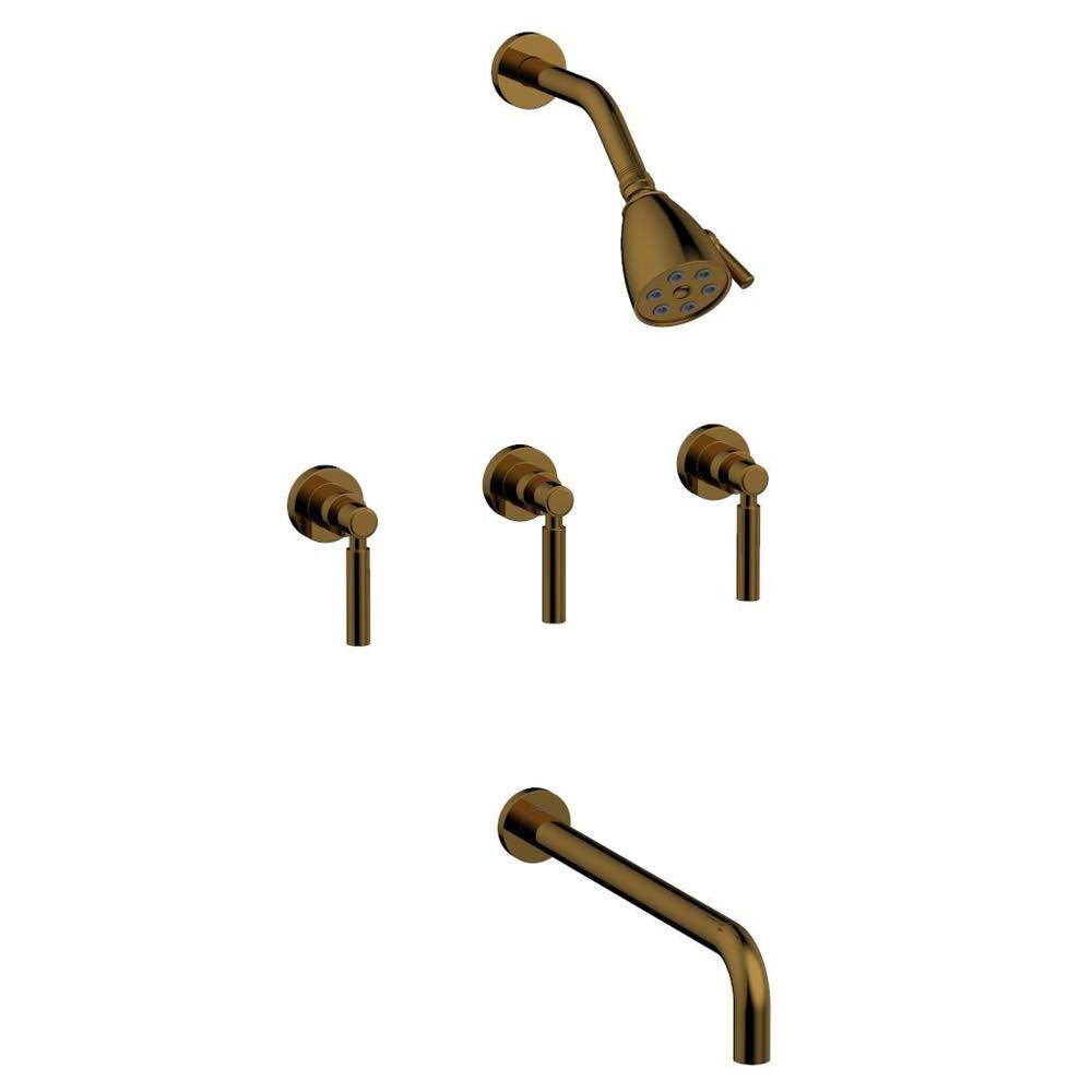 Thermostatic Tub and Shower Set in Satin White C9938