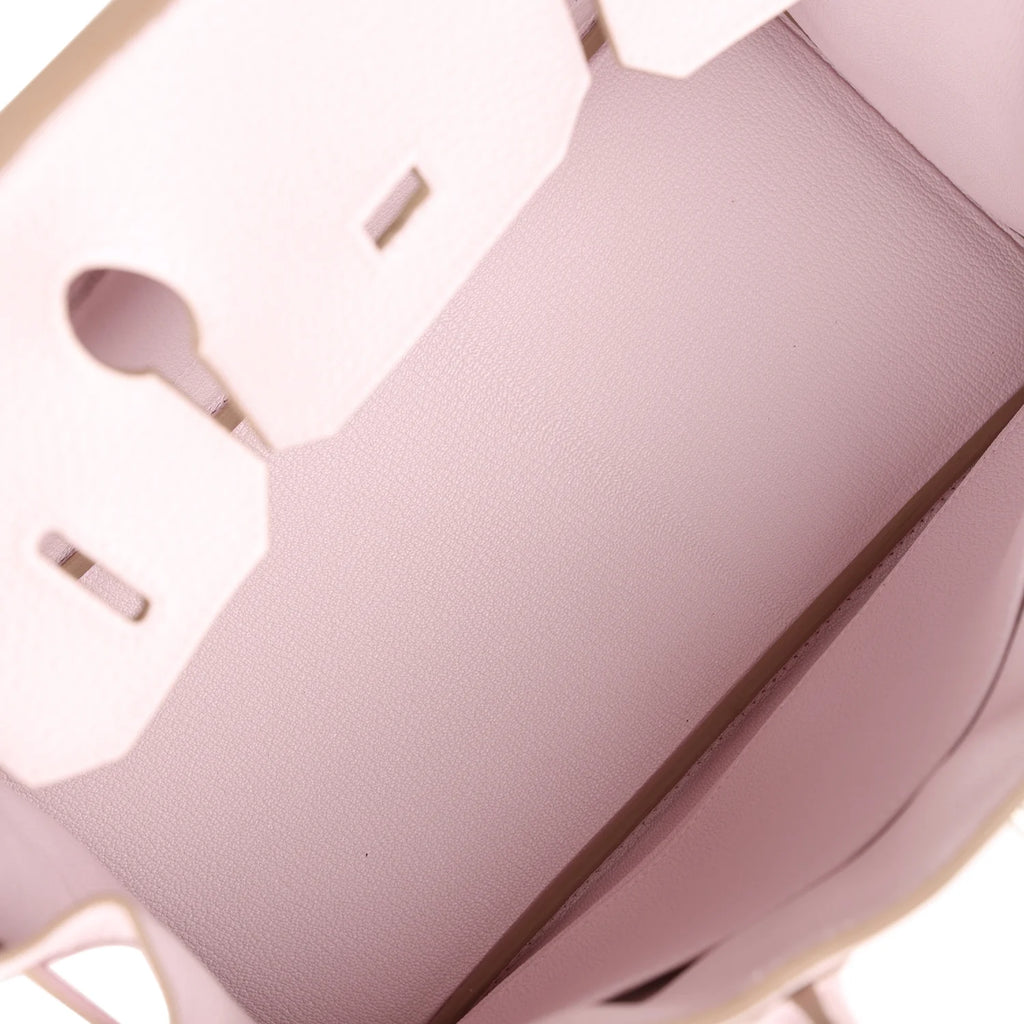 Mauve Pale Clemence Palladium Hardware Bag S19862