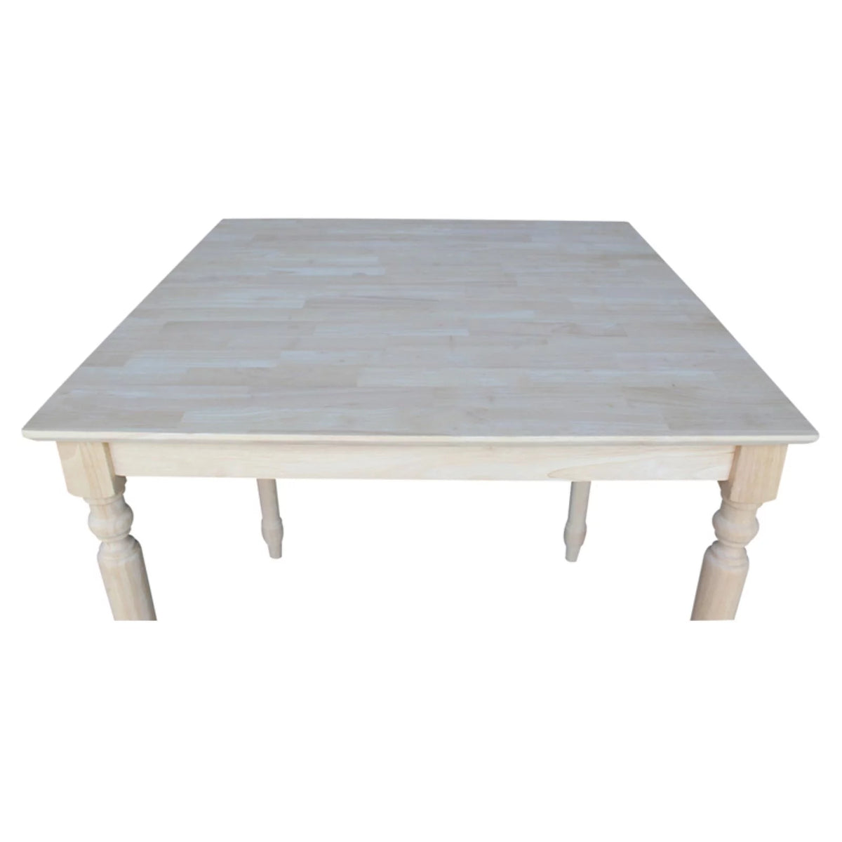 Solid Wood Top Table with Turned Legs B72201