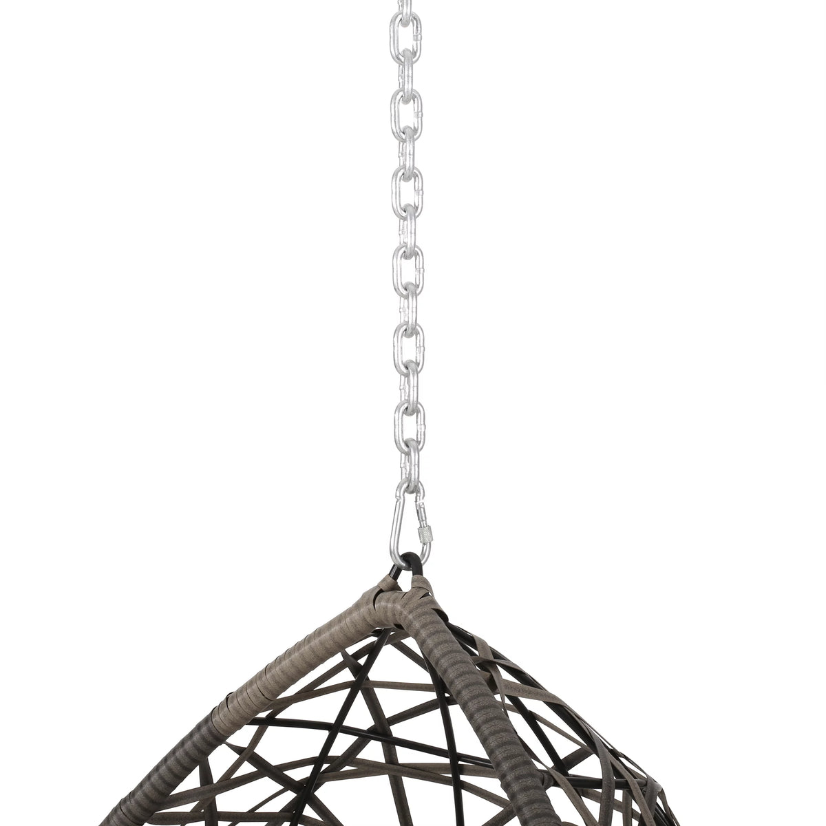Gray Wicker Hanging Chair Q2539