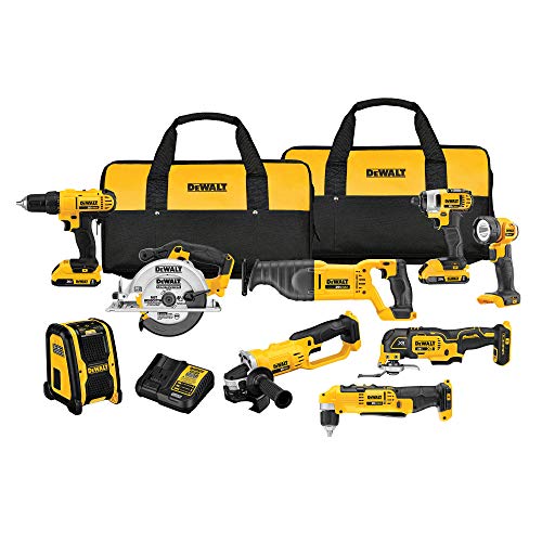 9-Tool Cordless Power Tool Set with 2 Batteries and Charger Q646