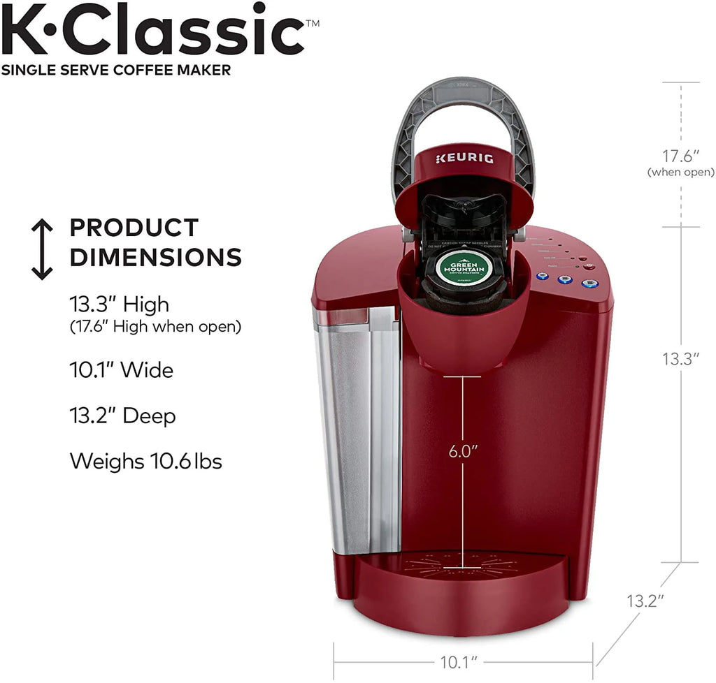 Single Serve Coffee Maker, 6 to 10 oz. Brew Sizes D81324