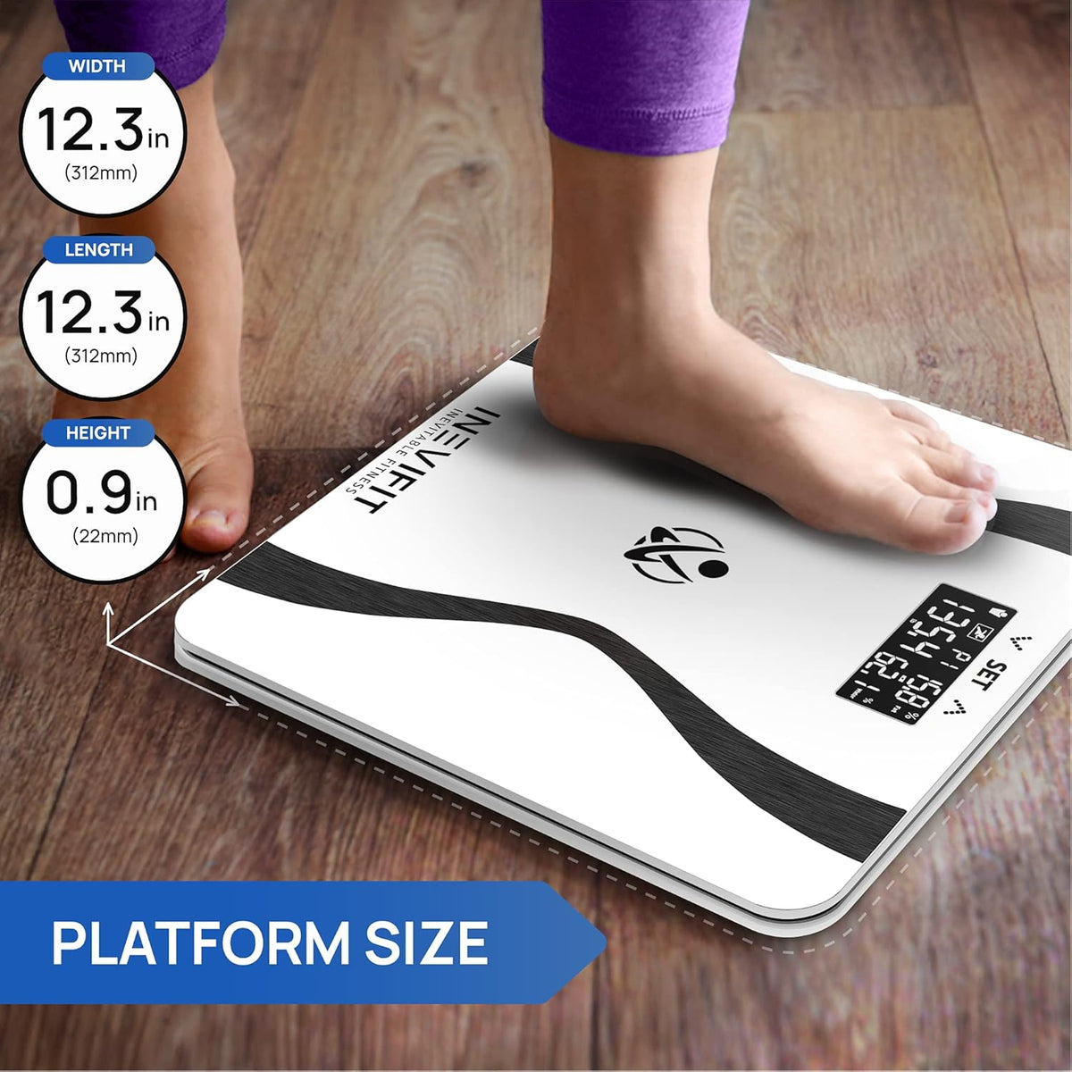Digital Bathroom Body Composition Analyzer Scale for 10 Users R2628