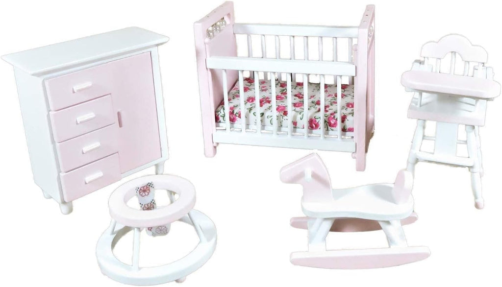 Pink & White Nursery Furniture Set K74128