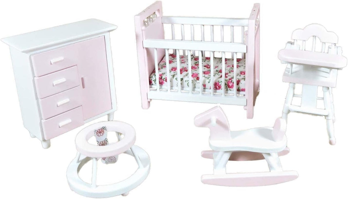 Pink & White Nursery Furniture Set K74128