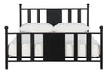 Queen Black Metal Platform Bed N4514