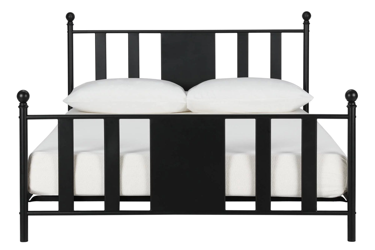 Queen Black Metal Platform Bed N4514