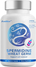 120 Capsules Spermidine Wheat Germ 1500mg Zinc Supplement V186