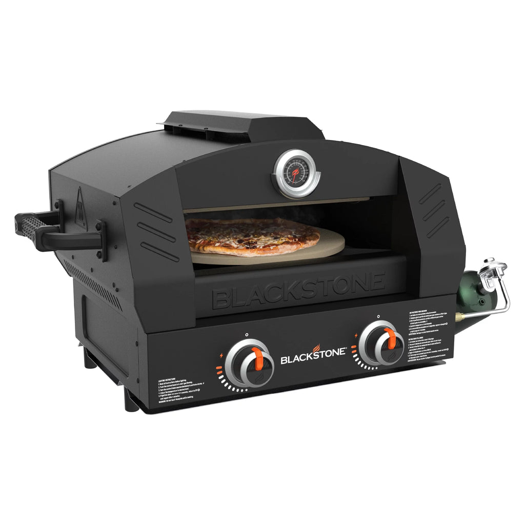 Tabletop Propane Pizza Oven with Two 15 Cordierite Stones R1753