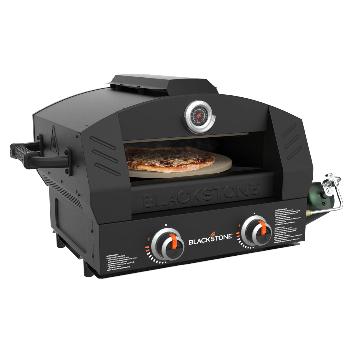 Tabletop Propane Pizza Oven with Two 15 Cordierite Stones R1753