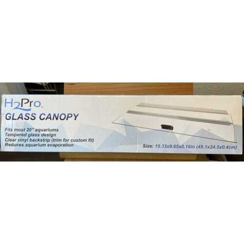 16 Glass Canopy 5.5 Gallon Aquarium Fish Tank Q925179
