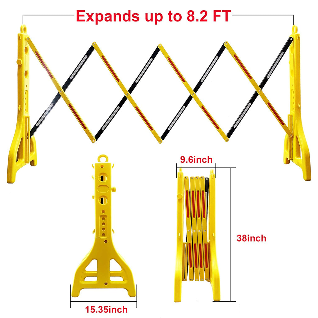 Expandable Water Filled Plastic Safety Barrier M5244