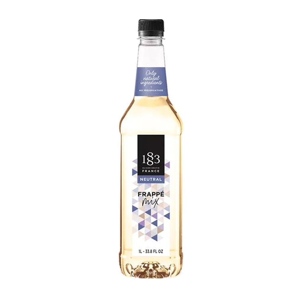 Frappe Mix Neutral Flavored Syrup Plastic Bottle 1 Liter L269