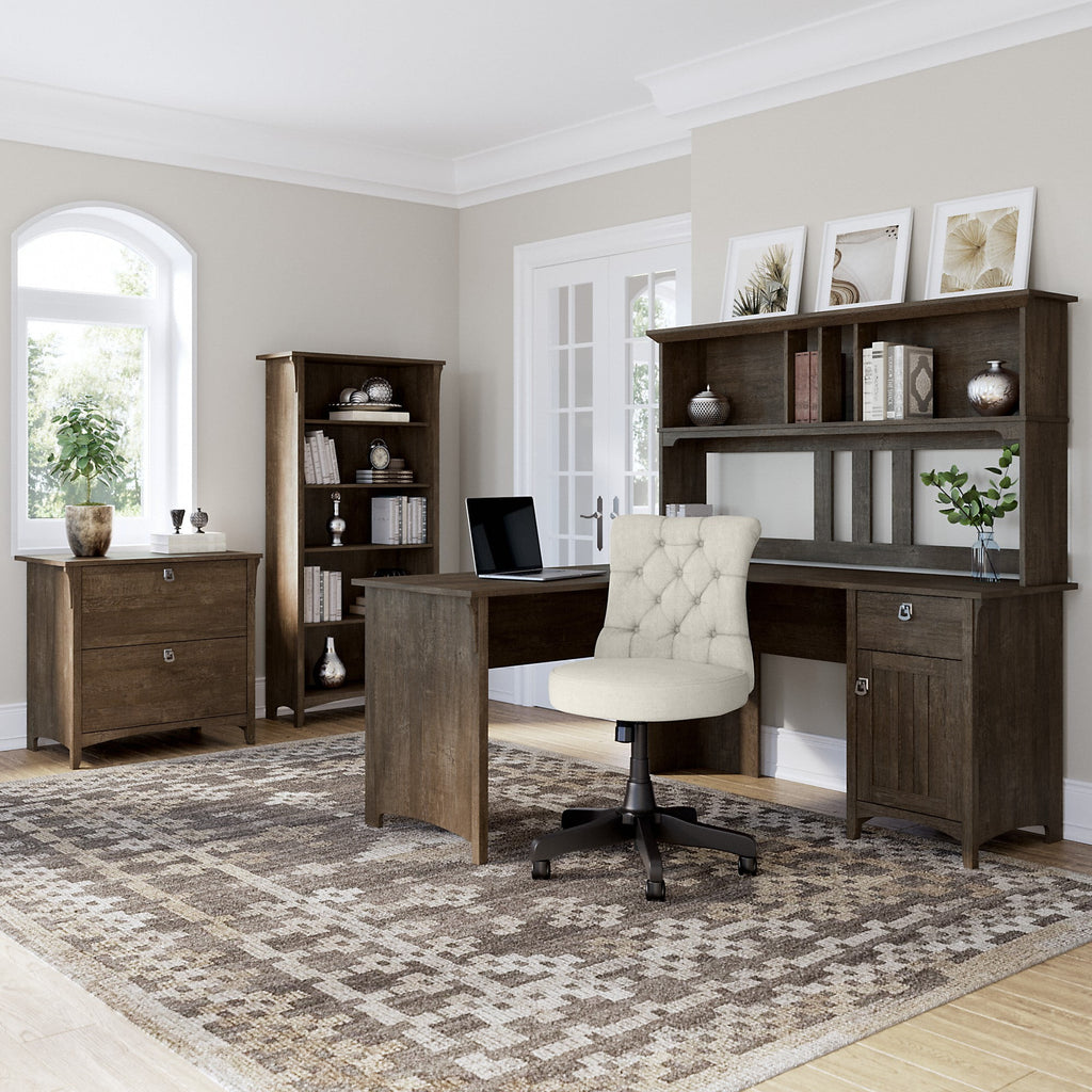 2 Drawer Ash Brown Lateral File Cabinet H7882