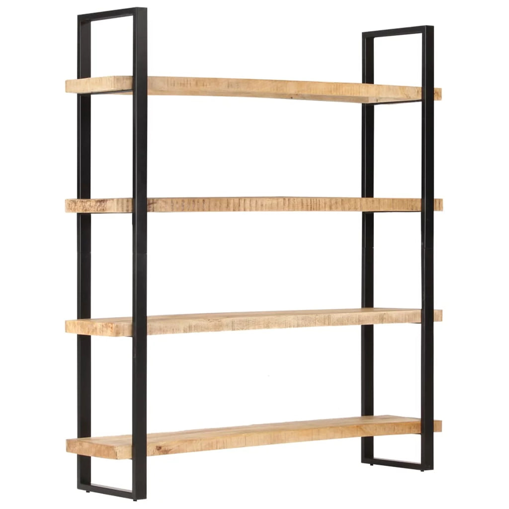 4-Tier Rough Mango Wood Bookcase B30098