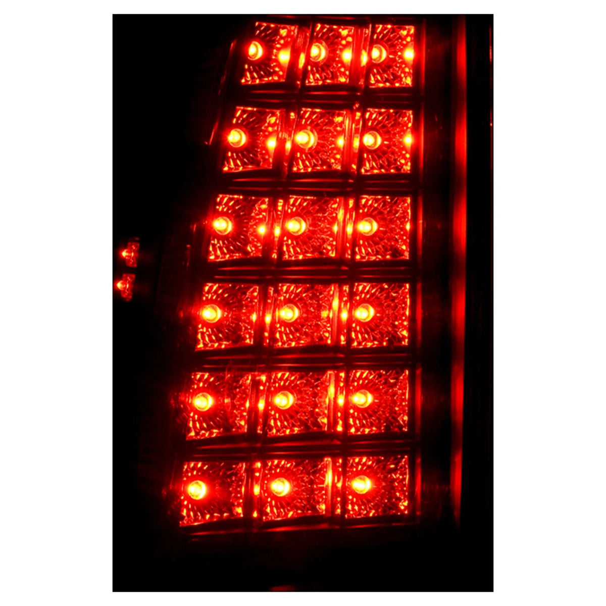 Smoked Lens Black Housing LED Tail Lights Pair B217